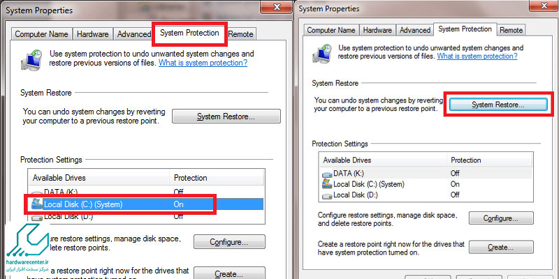 بازیابی اطلاعات لپ تاپ ویندوز 7